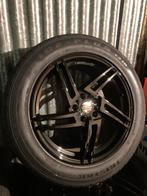 19 inch Zwarte Lichtmetalen Velgen met Winterbanden - Kia EV, Auto-onderdelen, Banden en Velgen, 19 inch, Gebruikt, Overige, Banden en Velgen