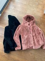 Zachte jassen met capuchon - Zwart & Oud Roze - Maat S, Verzenden, Zo goed als nieuw, Maat 36 (S), Zwart