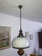 Eikenhouten eetkamer hanglamp, Huis en Inrichting, Lampen | Hanglampen, Zo goed als nieuw, Ophalen