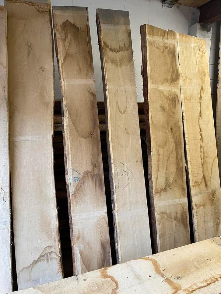 Grote partij eiken gedroogd 40mm schaaldelen planken, Doe-het-zelf en Verbouw, Hout en Planken, Nieuw, Plank, Eiken, 200 tot 250 cm