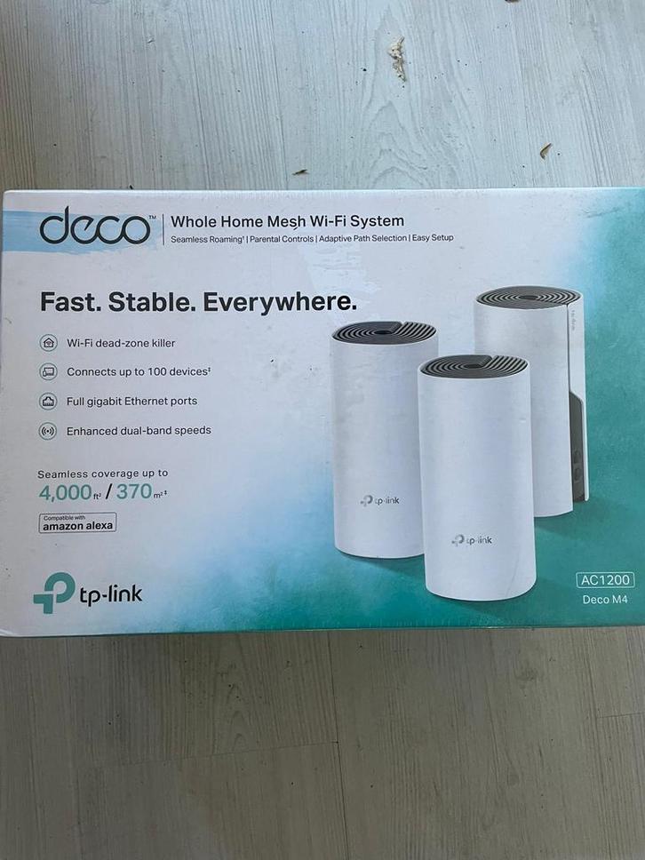 TP-Link Deco M4 Mesh WiFi Systeem, Computers en Software, Accesspoints, Nieuw, Ophalen of Verzenden