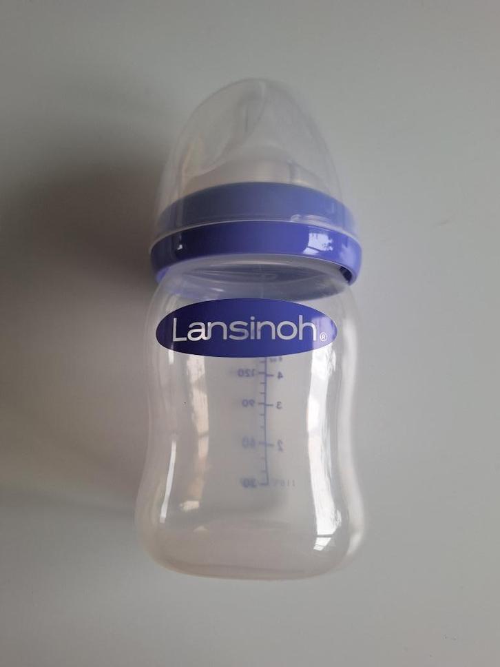 Lansinoh Babyfles met NaturalWave Speen, Kinderen en Baby's, Babyvoeding en Toebehoren, Zo goed als nieuw, Overige typen, Ophalen of Verzenden