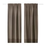 IKEA MARJUN verduistergordijnen 3x, Huis en Inrichting, Ophalen, 100 tot 150 cm, Bruin, 200 cm of meer