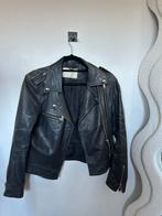 Zara echte leren jas, Maat 38/40 (M), Zwart, Ophalen of Verzenden, Jasje