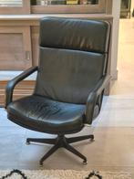 Artifort f141 zwart leer, Huis en Inrichting, Fauteuils, Ophalen, Gebruikt, Minder dan 75 cm, Leer