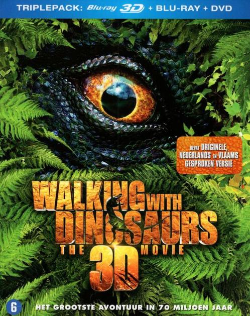 Walking with Dinosaurs 3D + bluray + dvd - met slipcover -NL, Cd's en Dvd's, Blu-ray, Zo goed als nieuw, Tekenfilms en Animatie