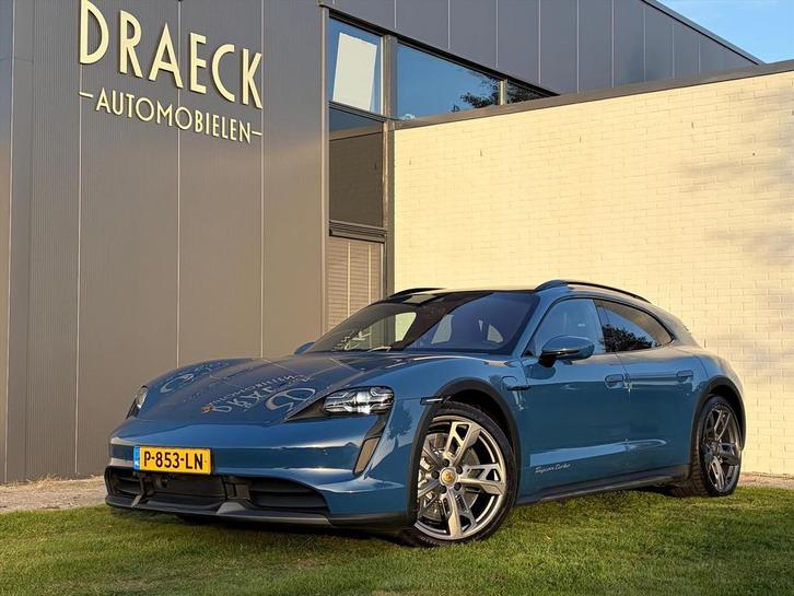 Porsche Taycan Cross Turismo Turbo ACC Burm Pano Alles, Auto's, Porsche, Bedrijf, Te koop, Taycan Cross Turismo, Lederen bekleding
