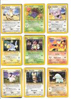 (009) POKeMON kaarten van de serie Neo Genesis, Hobby en Vrije tijd, Verzamelkaartspellen | Pokémon, Ophalen of Verzenden, Zo goed als nieuw