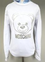 IN NIEUWSTAAT Moschino longsleeve top wit + zilver beer 152, Meisje, Moschino, Zo goed als nieuw, Shirt of Longsleeve