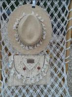 Rieten Clutch met Macramé nr.14, Sieraden, Tassen en Uiterlijk, Tassen | Damestassen, Verzenden, Nieuw, Beige, Avondtasje