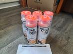 5x spuitbus RAL 3024 Brilliant Rood hoogglans 400ml NIEUW, Nieuw, Ophalen of Verzenden, Verf, Minder dan 5 liter