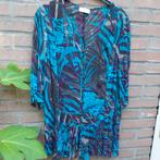 Rok en blouse, maat 44, Frank Walder, blauw/paars/bruin, Ophalen of Verzenden, Zo goed als nieuw