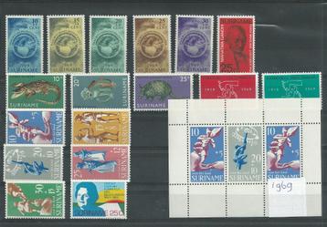 Suriname 1969, complete jaargang, Postfris. beschikbaar voor biedingen