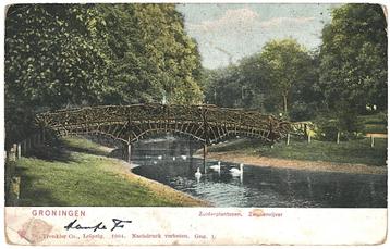 910515 Groningen Zuiderplantsoen 1905 Gelopen met Postzegel  beschikbaar voor biedingen