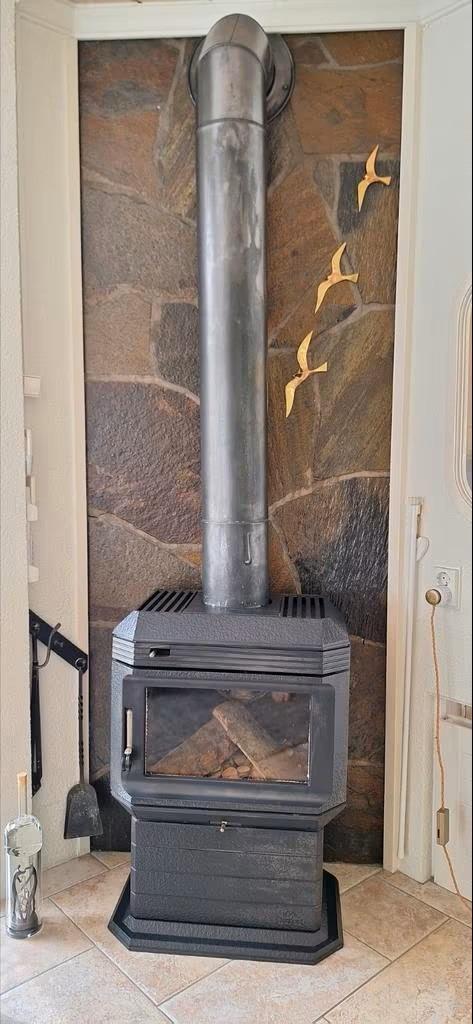 Alles brander, Huis en Inrichting, Kachels, Gebruikt, Vrijstaand, Allesbrander, Hout, Ophalen
