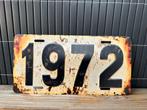 Metalen bord 1972, Ophalen of Verzenden, Nieuw