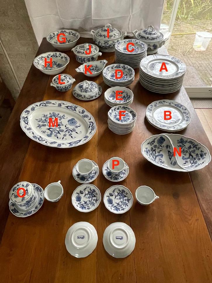 Blue Danube Servies, Antiek en Kunst, Antiek | Servies los, Ophalen