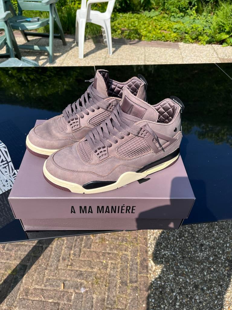 Jordan 4 A Ma Manière - Maat 42.5, Kleding | Heren, Schoenen, Bruin, Ophalen of Verzenden, Sneakers of Gympen, Zo goed als nieuw