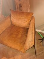 Goudbruine Zitstoel met Hocker - Comfortabel!, Huis en Inrichting, Fauteuils, Ophalen