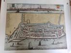 Oude landkaart Stavoren, Gelezen, Ophalen of Verzenden, Landkaart, 1800 tot 2000
