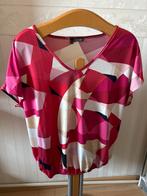 Norah shirt maat 44, rood/wit/roze, Kleding | Dames, Tops, Maat 42/44 (L), Ophalen of Verzenden, Zo goed als nieuw, Korte mouw