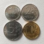 Rusland set 1-2-5-10 roebel 2016 UNC, Ophalen of Verzenden, Rusland