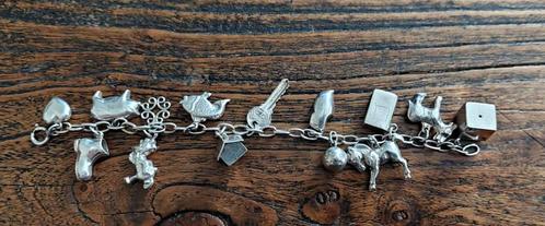 Oude zilveren kinder-bedelarmband, Antiek en Kunst, Antiek | Goud en Zilver, Zilver, Ophalen of Verzenden