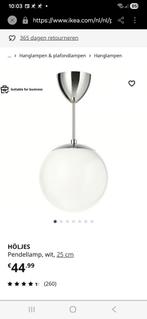 3 hanglampen glazen bol ikea pendellamp nieuwstaat, Huis en Inrichting, Ophalen, Zo goed als nieuw, Minder dan 50 cm