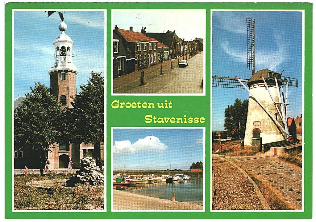 909323 Stavenisse 981 Zeeland _Gelopen met mooie zegel Piano, Verzamelen, Ansichtkaarten | Nederland, Gelopen, Zeeland, 1980 tot heden