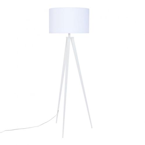 Tripod Vloerlamp Wit ( was € 229 ), Huis en Inrichting, Lampen | Vloerlampen, Nieuw, 150 tot 200 cm, Metaal, Stof, Ophalen of Verzenden