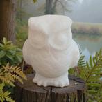 Witte jade uil, Verzamelen, Mineralen en Fossielen, Ophalen of Verzenden, Mineraal