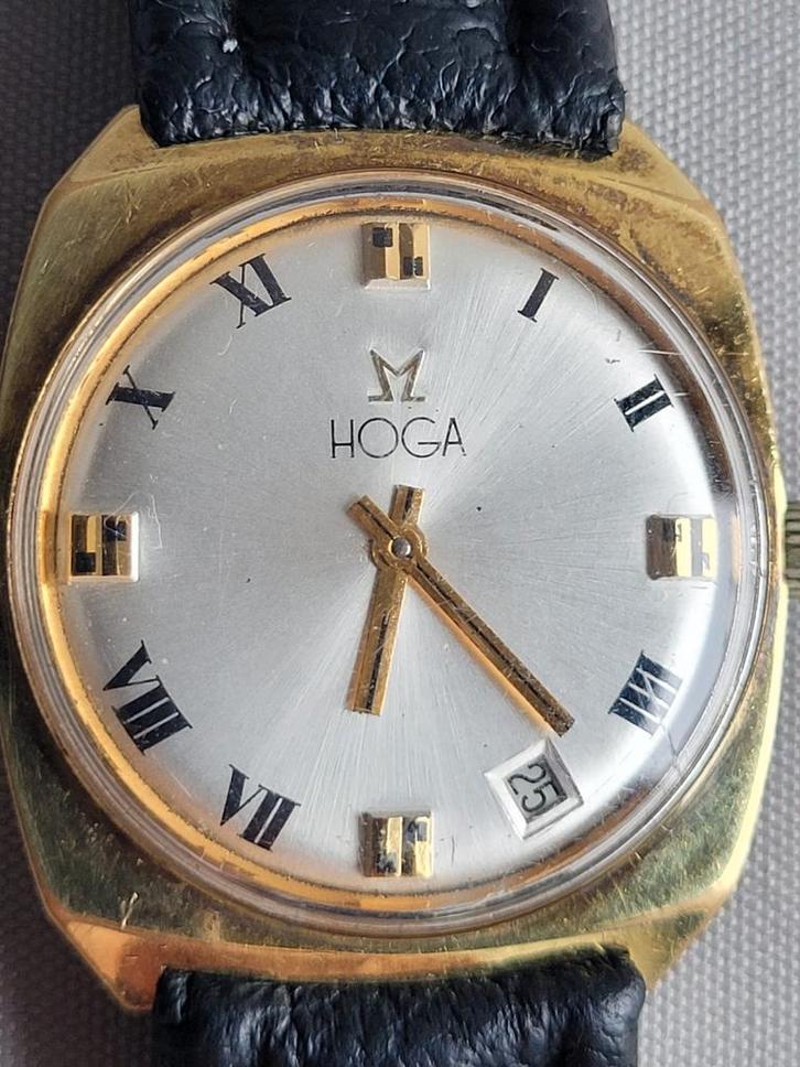 Beguelin & Co - HOGA- Swiss Made,  Herenhorloge., Sieraden, Tassen en Uiterlijk, Horloges | Antiek, Overige merken, Staal, 1960 of later