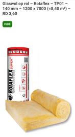 Glaswol Rotaflex 30m2 NIEUW, Ophalen, Nieuw, 15 m² of meer, Glaswol