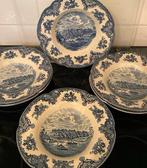 JOHNSON Bros BROTHERS OLD BRITAIN CASTLE 🔹 6 BORDEN, Ophalen, Keramiek, Zo goed als nieuw, Bord(en)