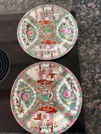 2 Antieke Chinese Famille Rose Borden, Antiek en Kunst, Ophalen of Verzenden