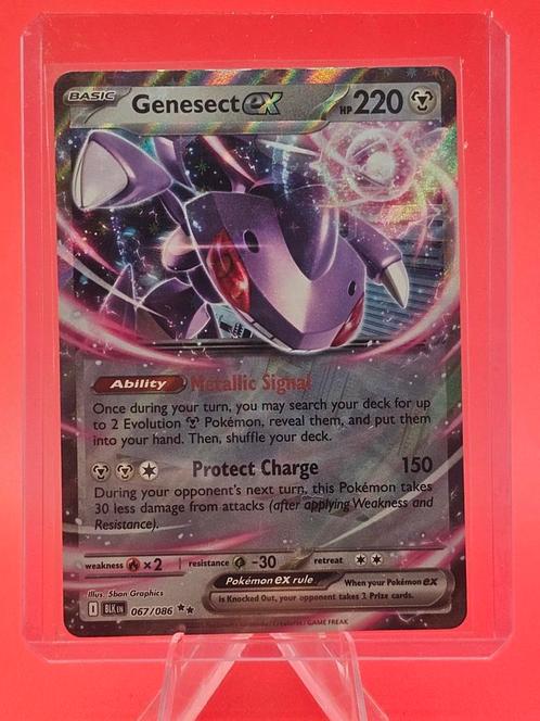 Genesect Ex 067/086 Double Rare Black Bolt, Hobby en Vrije tijd, Verzamelkaartspellen | Pokémon, Zo goed als nieuw, Losse kaart