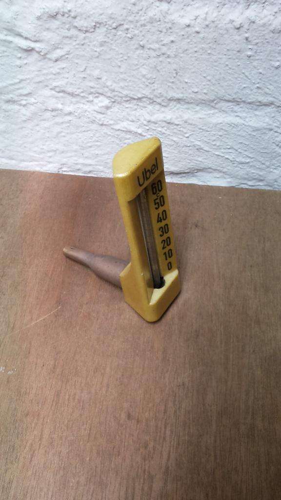 Ubel staafthermometer haaks model, Doe-het-zelf en Verbouw, Meetapparatuur, Gebruikt, Multimeter, Ophalen of Verzenden