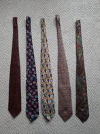 Vijf stropdassen met patronen: set C, Ophalen of Verzenden, Gedragen, Overige kleuren, Met patroon