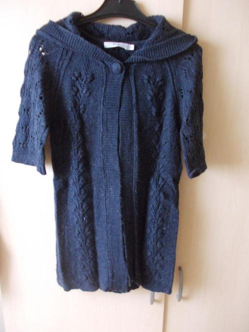 Leuk blauw vest met korte mouw, Miss Etam, maat S., Kleding | Dames, Truien en Vesten, Maat 36 (S), Blauw, Ophalen