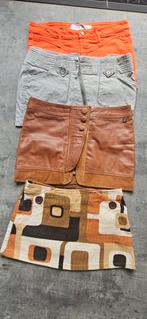 Diverse Rokjes maat XS-S. Oranje-grijs-cognac-herfst, Kleding | Dames, Rokken, Diverse merken, Bruin, Ophalen of Verzenden, Zo goed als nieuw