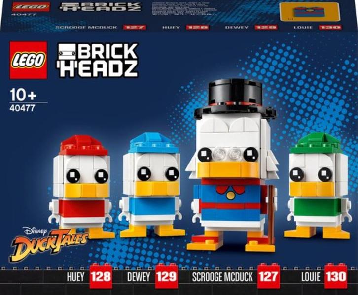 LEGO BrickHeadz Dagobert Duck, Kwik, Kwek en Kwak - 40477, Kinderen en Baby's, Speelgoed | Duplo en Lego, Nieuw, Lego, Complete set