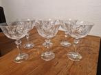 6 vintage cocktail glazen bohemia kristal met doos, Antiek en Kunst, Antiek | Glas en Kristal, Ophalen of Verzenden