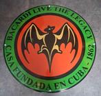 Bacardi rum zwaar emaillen reclame decoratie bord en andere, Reclamebord, Ophalen of Verzenden, Zo goed als nieuw, Info@americansaleshop.nl