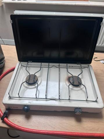 Jet Clic gasstel 2 pits met slang beschikbaar voor biedingen