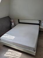 tweepersoonsbed + matras + lattenbodem 160x200cm z.g.a.n, Ophalen, Tweepersoons, Zo goed als nieuw, 200 cm