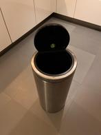 Brabantia prullenbak 30L, Ophalen, Gebruikt, 50 tot 75 cm, Rvs