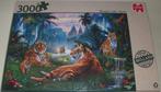 Puzzel *** TEMPELMEER TIJGERS *** 3000 stukjes Jumbo *NIEUW*, Ophalen of Verzenden, Meer dan 1500 stukjes, Nieuw, Legpuzzel