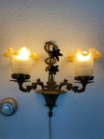 Retro Wandlampen - Sfeervolle Verlichting, Ophalen of Verzenden, Gebruikt, Glas