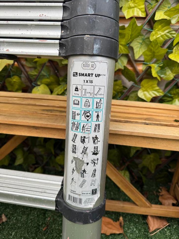 Altrex TL Smart UP Active Ladder, Doe-het-zelf en Verbouw, Ladders en Trappen, Gebruikt, Ladder, 2 tot 4 meter, Opvouwbaar of Inschuifbaar