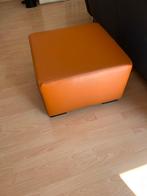 Leren Poef / Hocker, Ophalen, Gebruikt